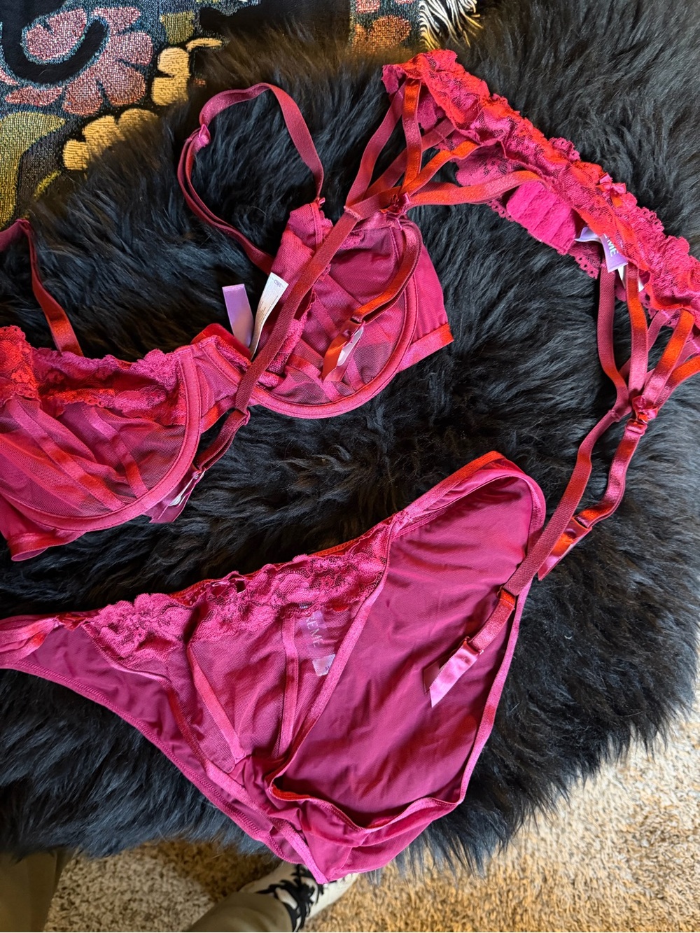 ADORE ME full lingerie set with garter